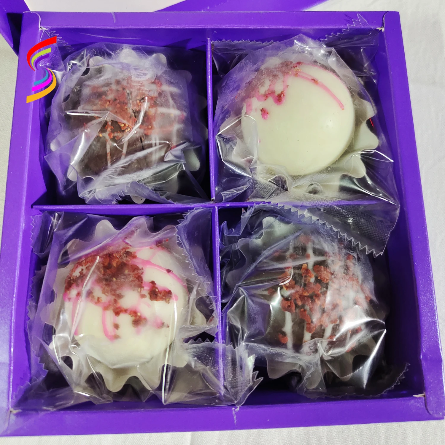 Christmas Gift Box Pack Hot Cocoa Bombs for DIY Milk Chocolate Drink