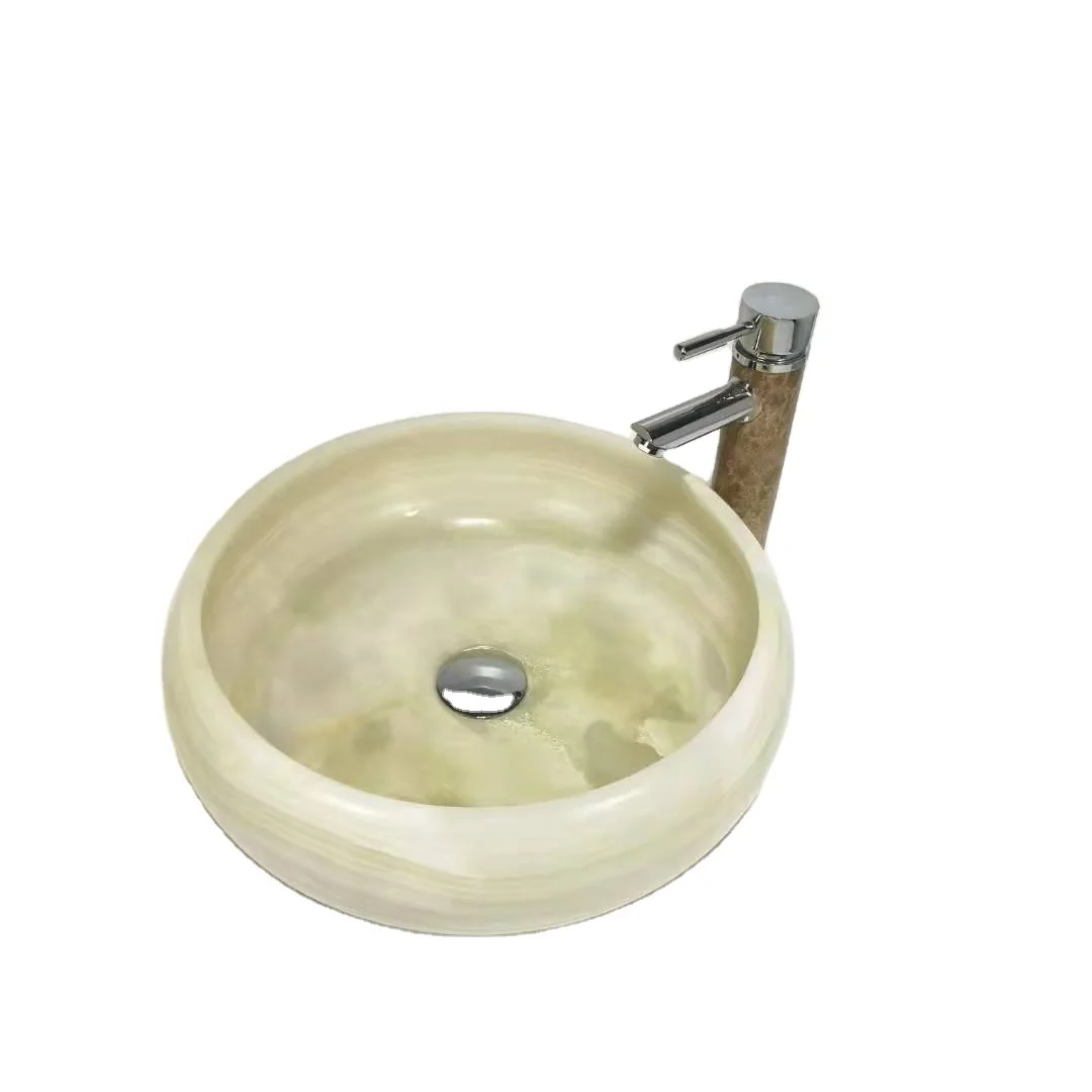 High quality Natural Green Onyx Basin Sink On Sale
