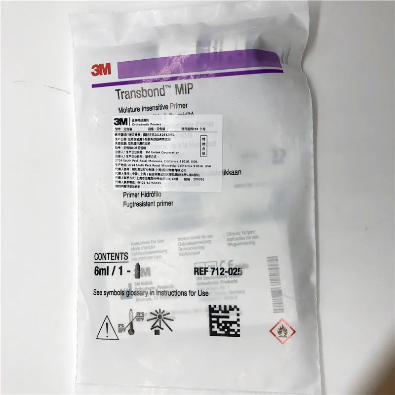 Стоматологический ортодонтический праймер Transbond MIP 6 мл/712-025 стоматологический Светоотверждаемый ортодонтический нечувствительный праймер