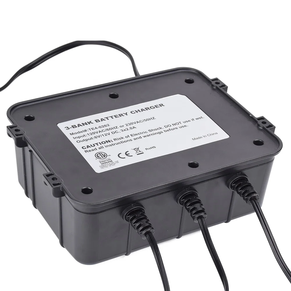 3 аккумулятора (2 а на банк), автоматическое умное водонепроницаемое морское зарядное устройство, 12 В встроенное зарядное устройство и вспомогательное устройство