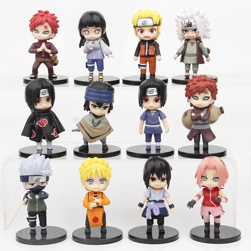 anime action figure Hotsale  Complete a full set 12 of PVC Anime Figure  action figures