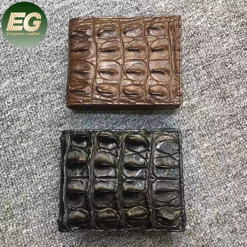 Rco01 Men Exotic Crocodile Leather Custom Purse Manufacturer Wallet Card Holder Designer Luxury Bifold Alligator Skin Wallet