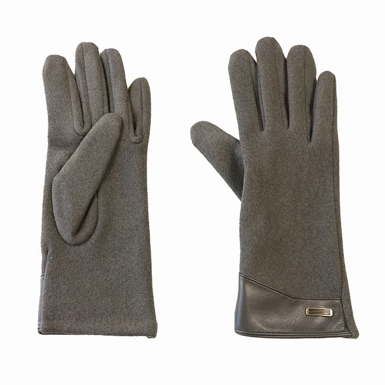 PU+suede lady gloves motorcycle gloves in winter hand heated cycling gloves