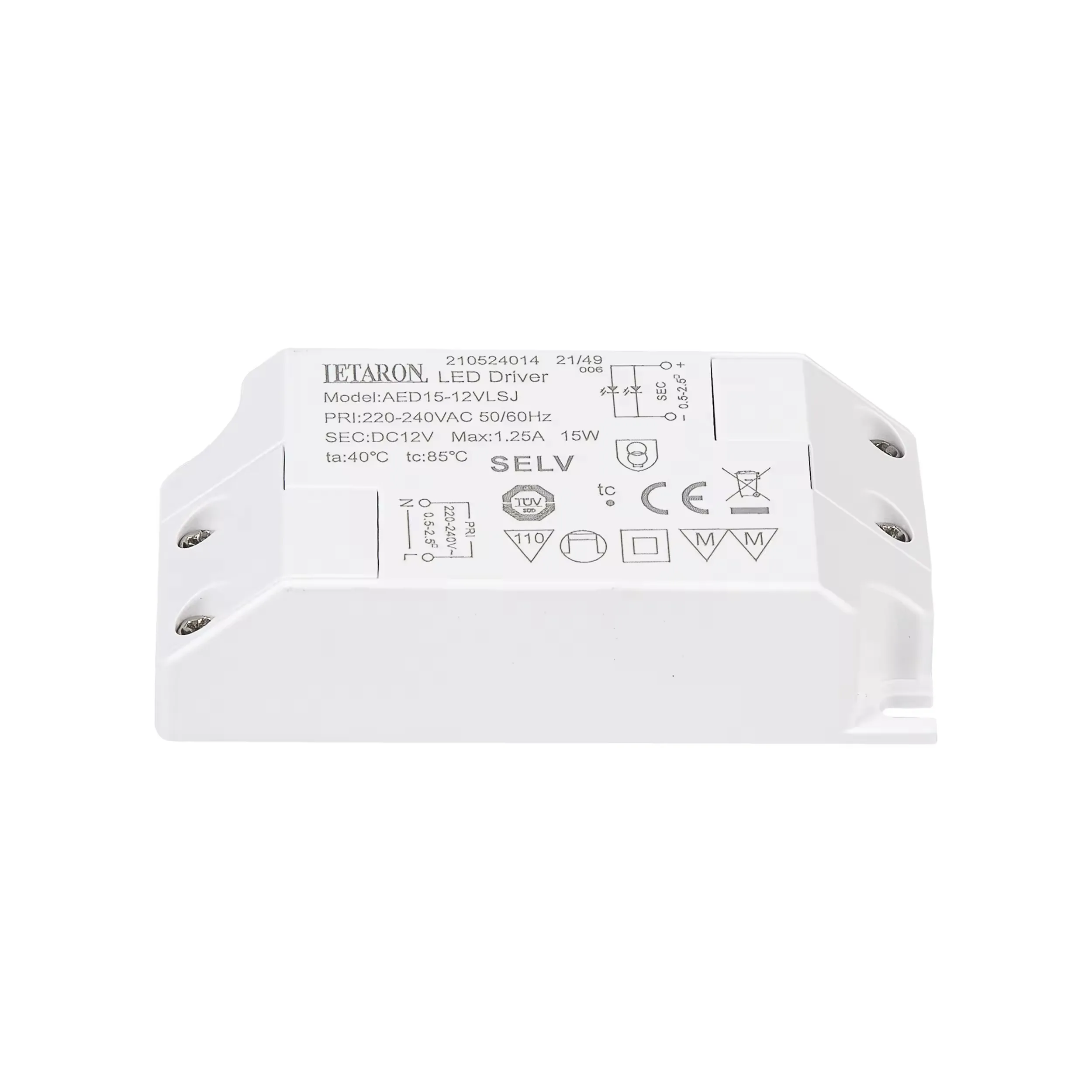 Letaron 240v до 12v трансформатор блок питания 12V 1250mA 15W популярный светодиодный драйвер с гарантией 30000 часов