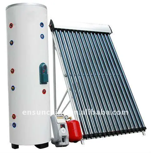 high quality evacuated tube heat pipe sun home split solar water heater