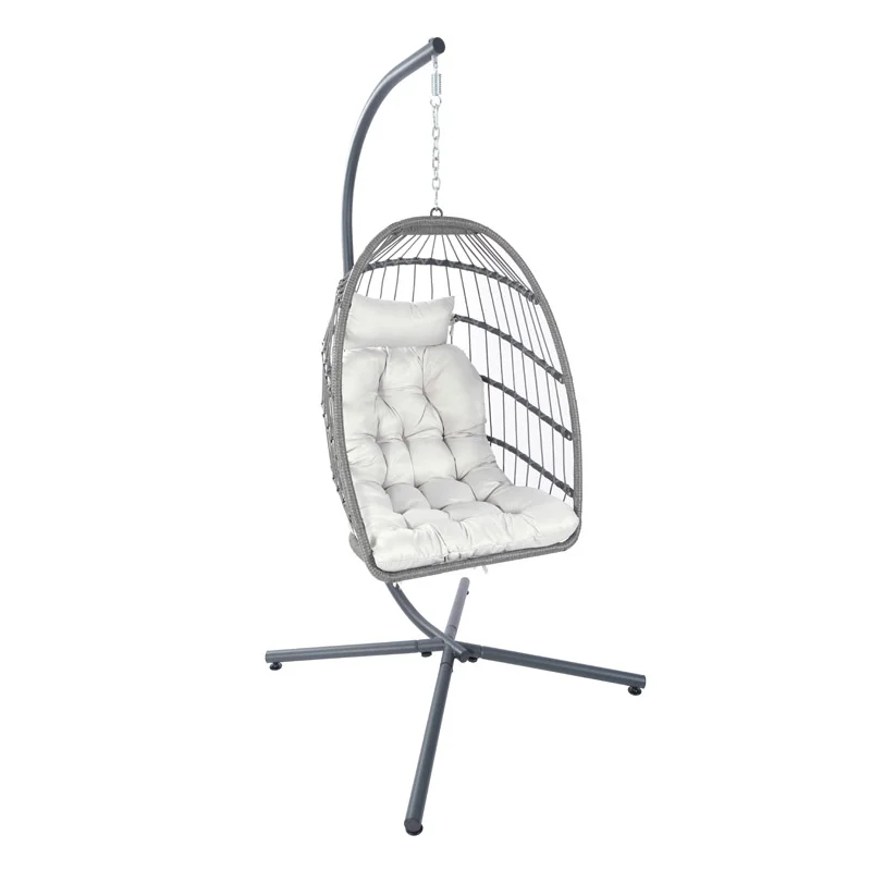 Folding Outdoor Chair Rattan Hot Selling Modern Rattan Egg Hanging Chair Paris Cafe Parisian Bistro Sofa Rattan Chair
