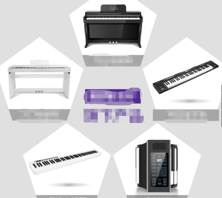 
PENGFAIES 76 Keys Electric Keyboard, Oriental Keyboard, Piano Sound Electronic Organ Baby Piano Musical Toys 