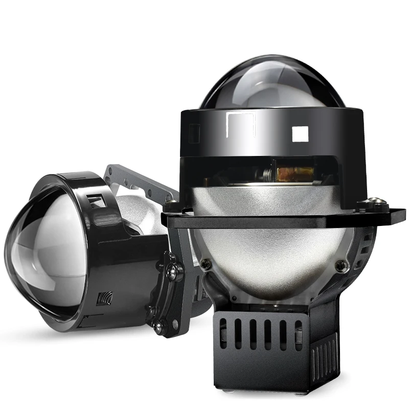 Car Accessories 3.0 inch 120W Bi LED Projector Lens Laser LED Headlights Faros Auto Lighting System Installation Lens Headlights