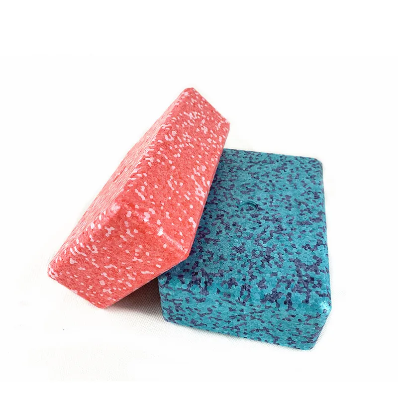 Wholesale Eco Friendly Custom Printed Logo Natural Gymnastics Soft Tpe Epp Foam Cork Yoga Blocks