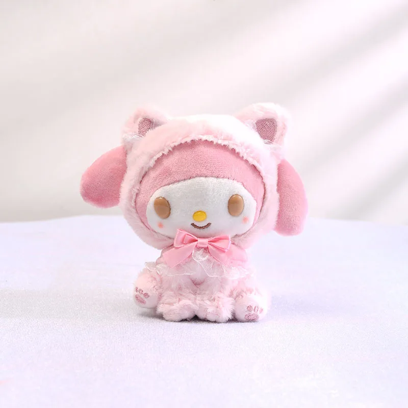 10 см аниме kuromi melody Cinnamoroll плюшевая подвеска kt cat плюшевый брелок для подарков