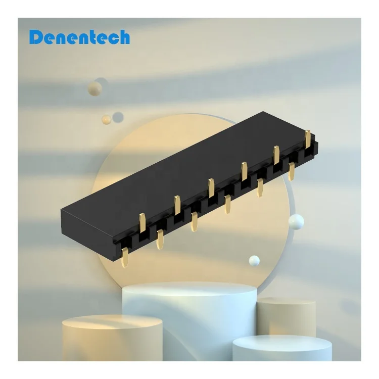 Promotional single row H8.5mm female straight SMT U type 2.54mm Female Header connector