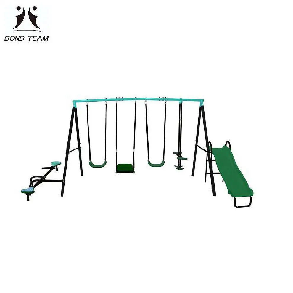 
High Quality Custom Outdoor Playground Slide And Swing For Kids Easy Assembly 