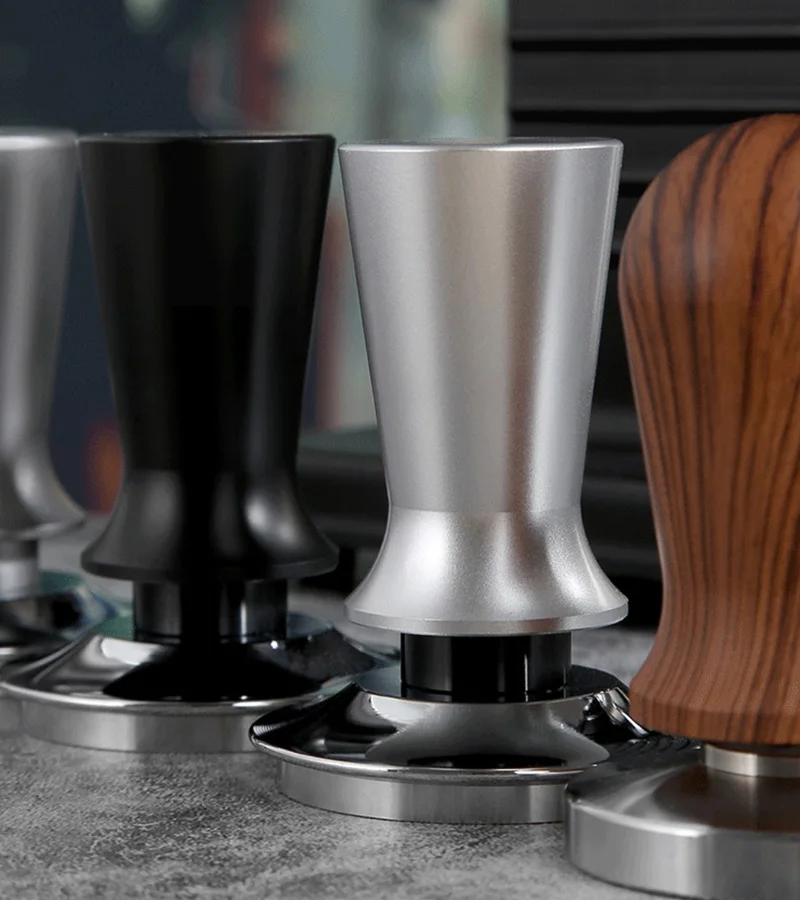 Adjustable Self-Leveling Tamper Press Coffee Espresso Tamper 51mm 53mm 58mm Premium Barista Tamper with Calibrated Spring