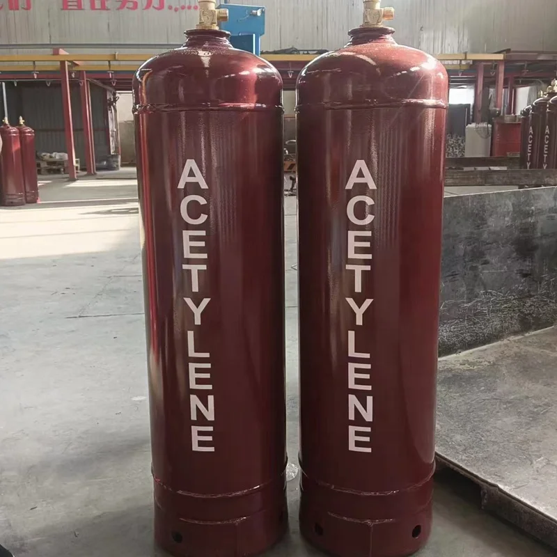 ACETYLENE CYLINDER WITH VALVE AND CAP USED FOR ACETYLENE GAS AND WELDING MACHINE