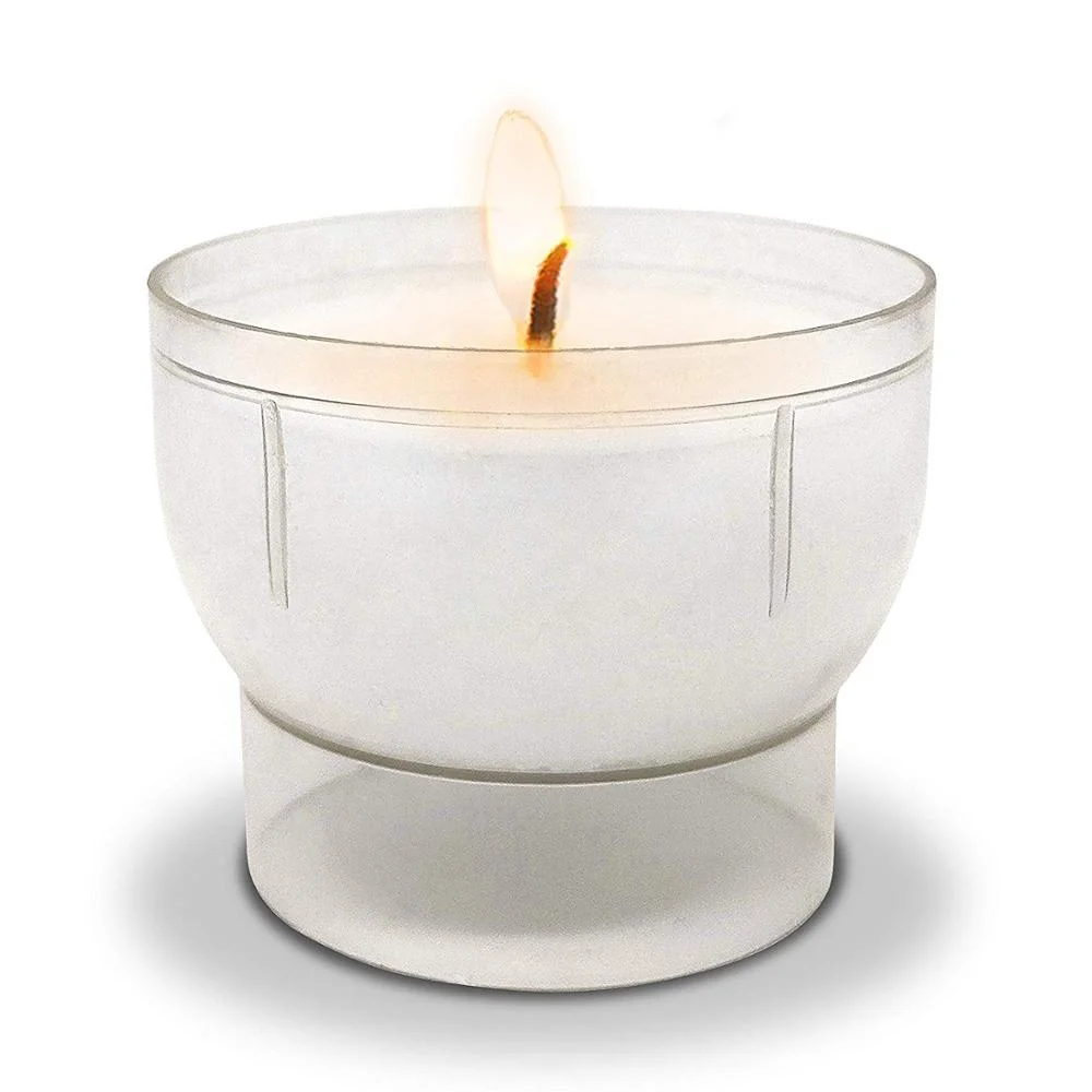 Plastic round shape candlle cup