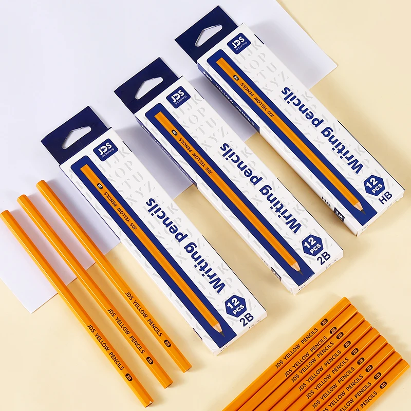 Stationery Supplies Custom Hot Sale 2B HB Wooden Pencil With Eraser Kids Pencils Set Drawing kit Office School Pencil Set