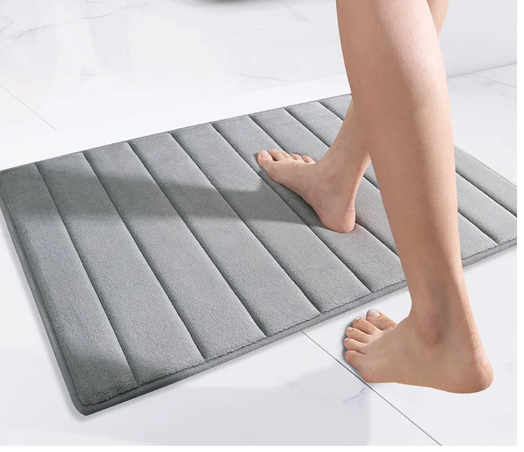 DAJIANG bathroom memory foam bath mats quick dry bath mat rug sets mat absorbent antis slip toilet carpet