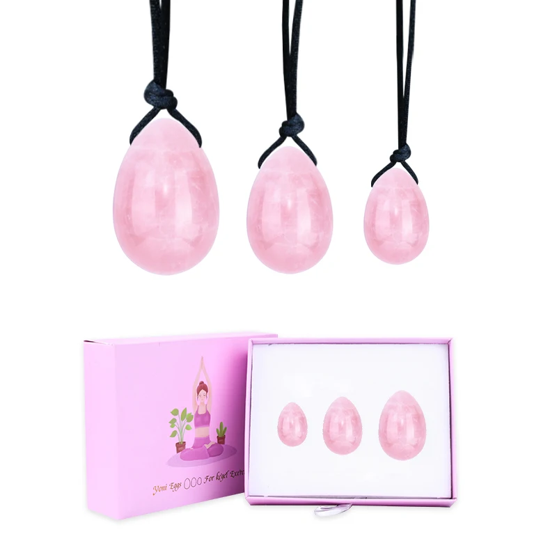 
Yoni Egg Natural crystal Jade Yoni Egg Nephrite Jade Rose Quartz Yoni Eggs 
