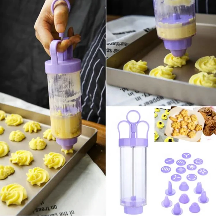 Multi-Function Plastic Cookie Press Gun for Biscuit Maker