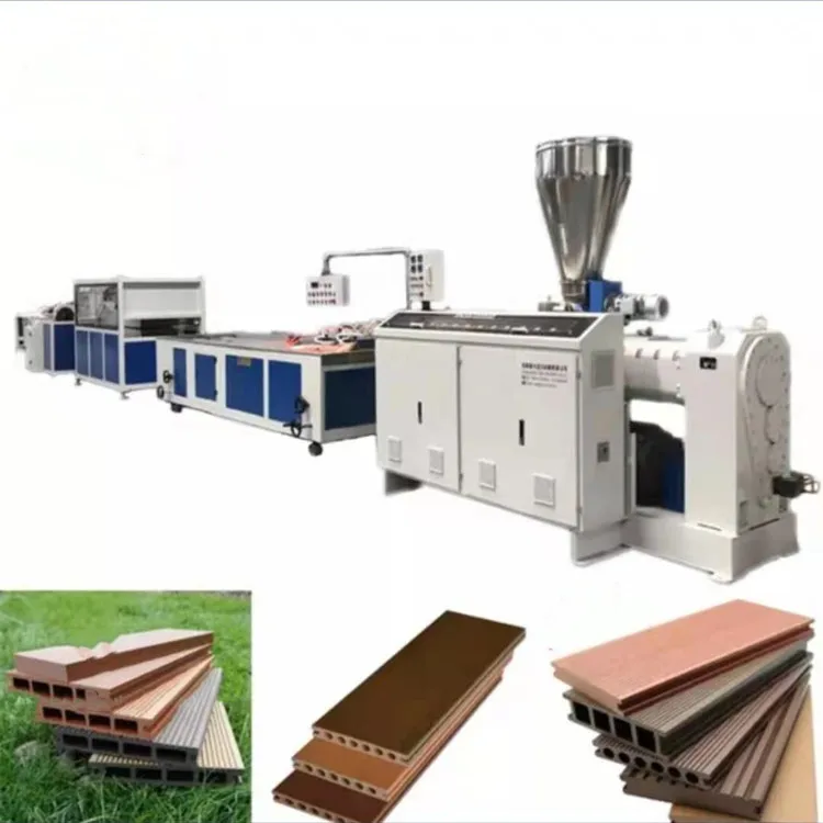 Outdoor Waterproof Fence Board Profile PE PP Wood Plastic Composites Decking Extruder Machine
