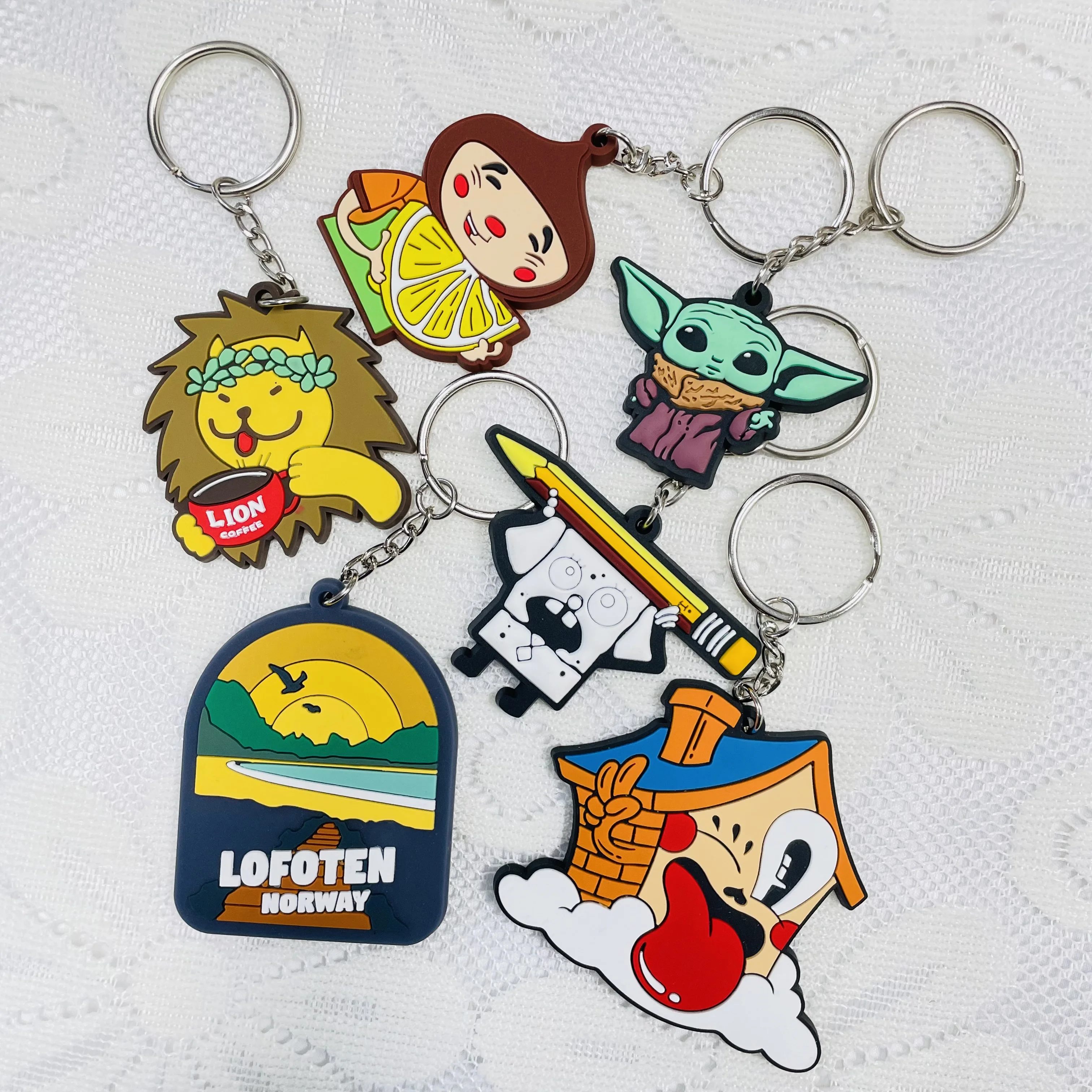 Factory Wholesale Llavero Custom Metal Key Chain 2d 3d Company Logo Letter Keychain Key Chains Keyring Custom Enamel Keychain