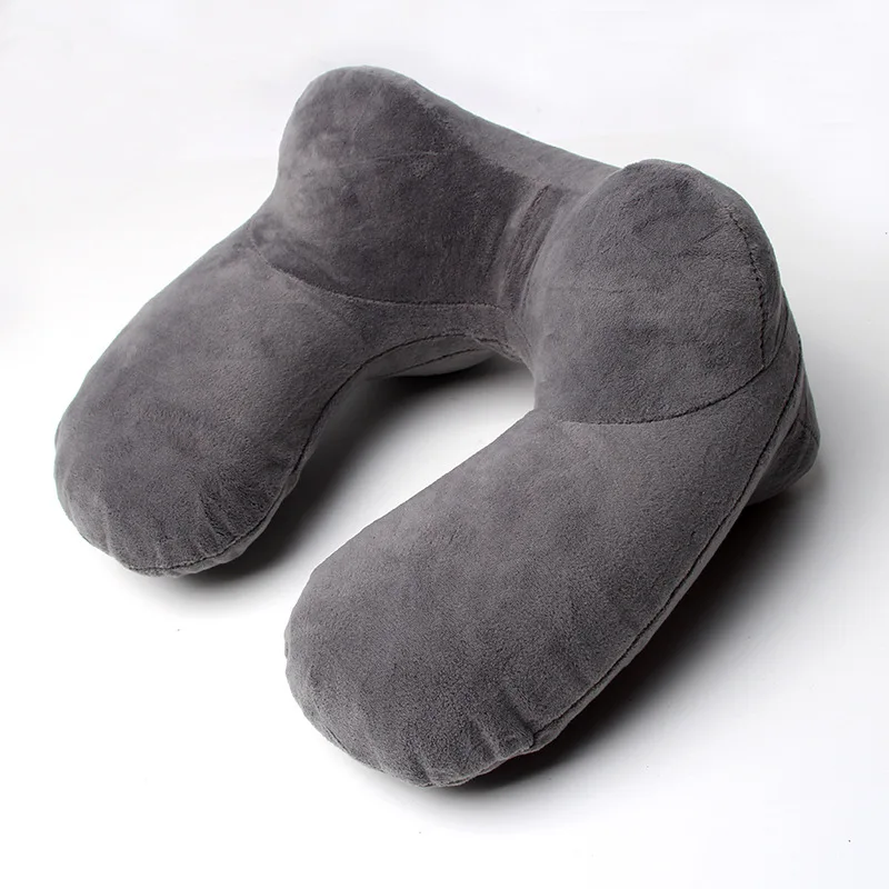 Four Camel Double-Sided Travel Pillow Inflatable U-Shaped Support Pillow for Airplane Travel Three Treasures Accessory