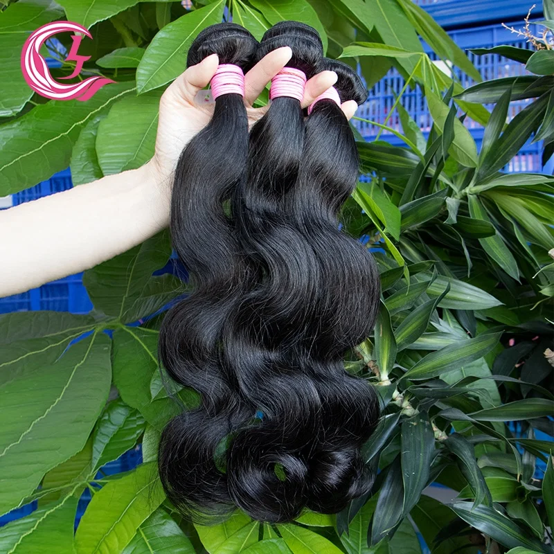 Cljhair Free Sample Wholesale Raw Virgin Human Hair Vendors Bundles Natural Black For Black Woman Body Wave Cuticle Hair