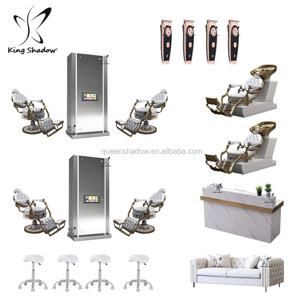 30% Off Wholesale OEM High Fashion Cheap Price Barber Salon Furniture Package with CE