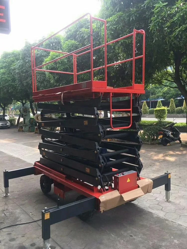 Мобильный ручной складной электрический ножничный подъемник Skylift платформа для аэронной работы
