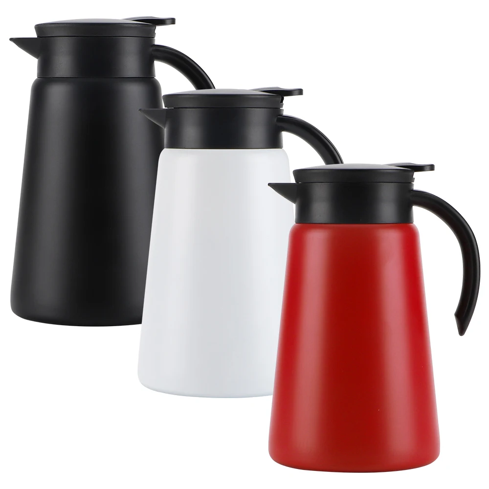 Hot Sales Double Walled Vacuum Insulated Thermal Colorful Water Tea Kettle Stainless Steel Thermos Tea Coffee Pot Carafe