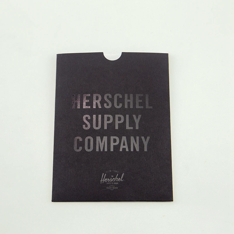 Wholesale Custom A4 Black Spot UV Specialty Paper Gift Envelope Postcard Packaging Sleeve