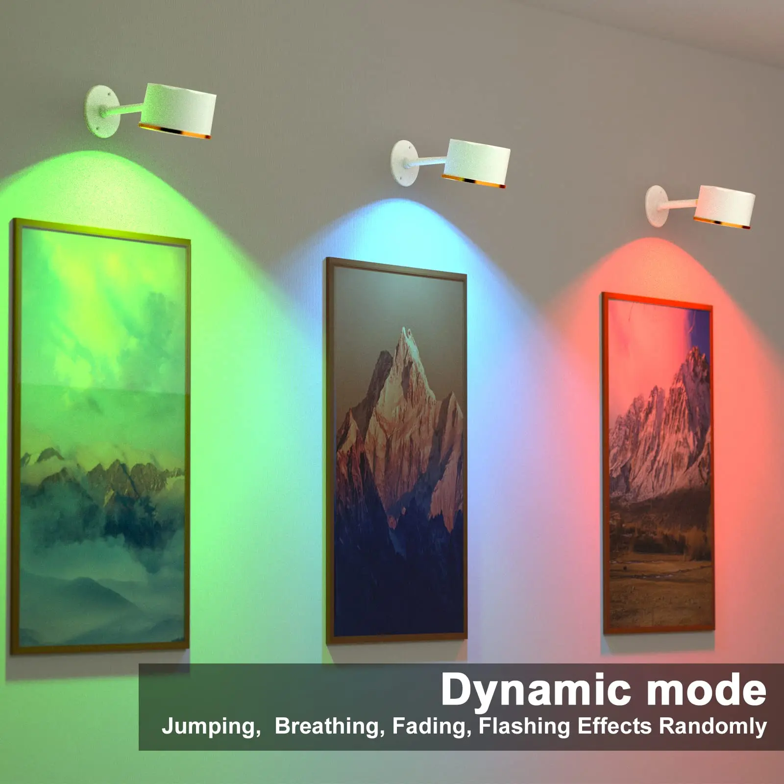 USB Rechargeable battery powered wall sconce Remote Control Rgb lighting Colors Dimmable Magnetic LED Sconces Light