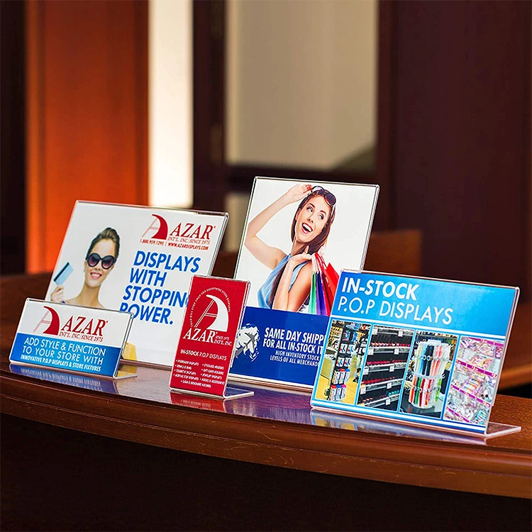 acrylic label holders T shape PVC Shelf Divider For supermarket Goods