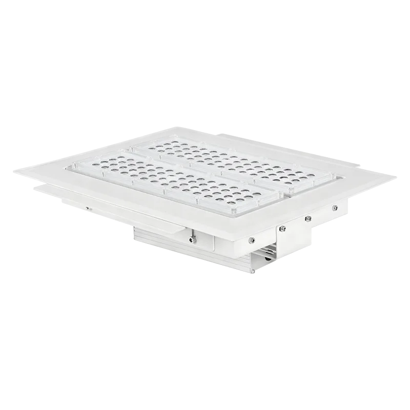 
Outdoor LED Canopy Light 60W 80W 100W Waterproof Projection Recessed Mounted Ceiling Installation Gas Station Surface 