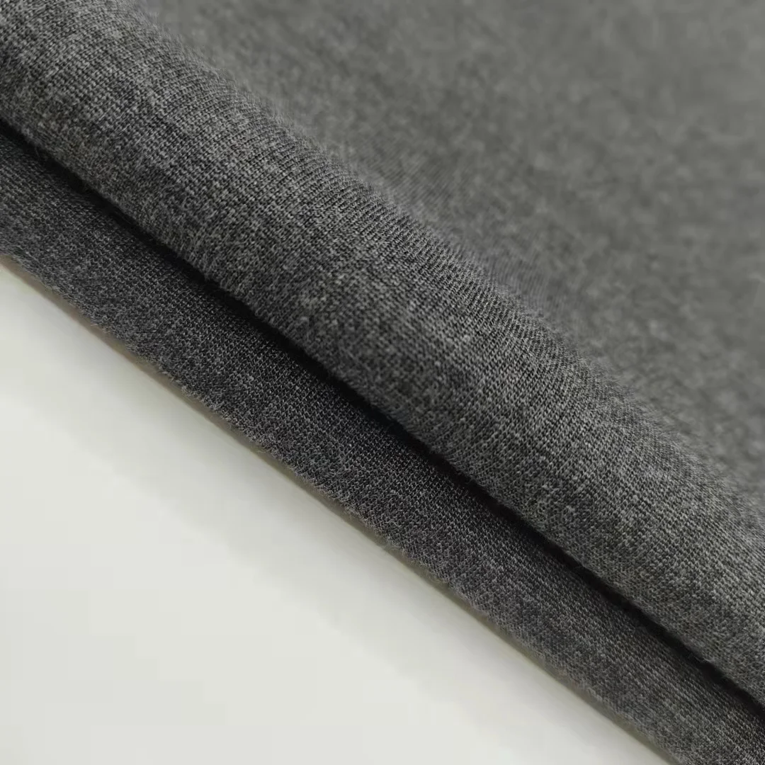 Casualwear 300gsm ponte roma fabric knitted plain rayon nylon spandex fabric for underwear