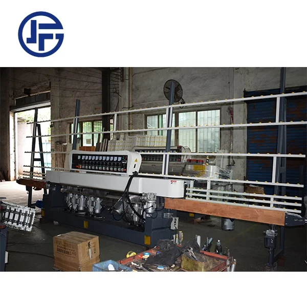 11 Motors Glass Straight Line Edging Machine Edge Grinding Polishing Machinery