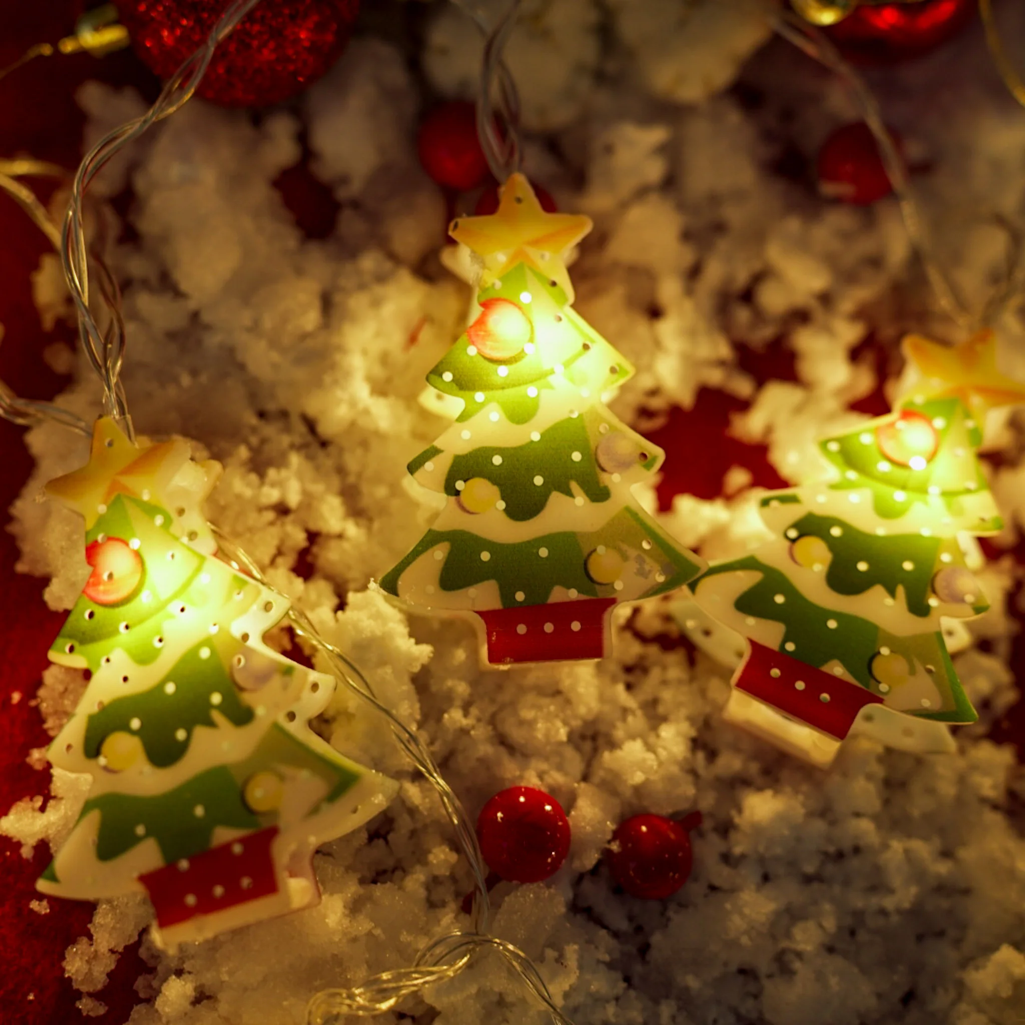 2022New Christmas tree Decorative Lamp Outdoor Indoor Holiday Christmas Bedroom Battery String Lighting Festival light