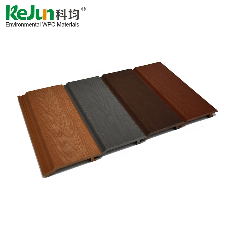 Wood Grain Exterior wpc Wall Panels Decorative Composite Siding Board