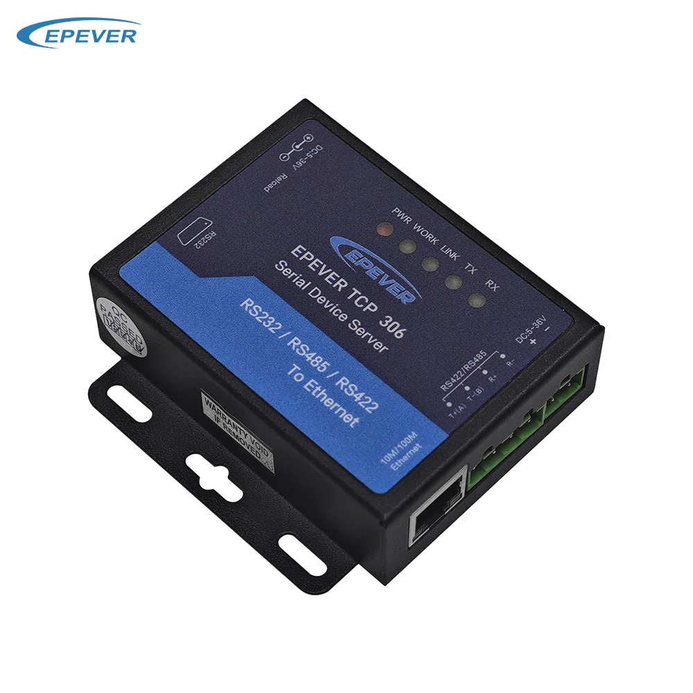 EPEVER 10 м/100 м автоадаптивный Ethernet порт TCP 306 сетевой последовательный адаптер соединяет совместимые продукты