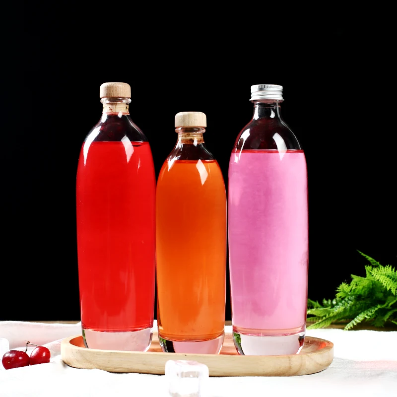 
New Style Luxury Round Flat Wine Bottle Frosted Wine Bottle Bulk Wine Champagne Bottles 