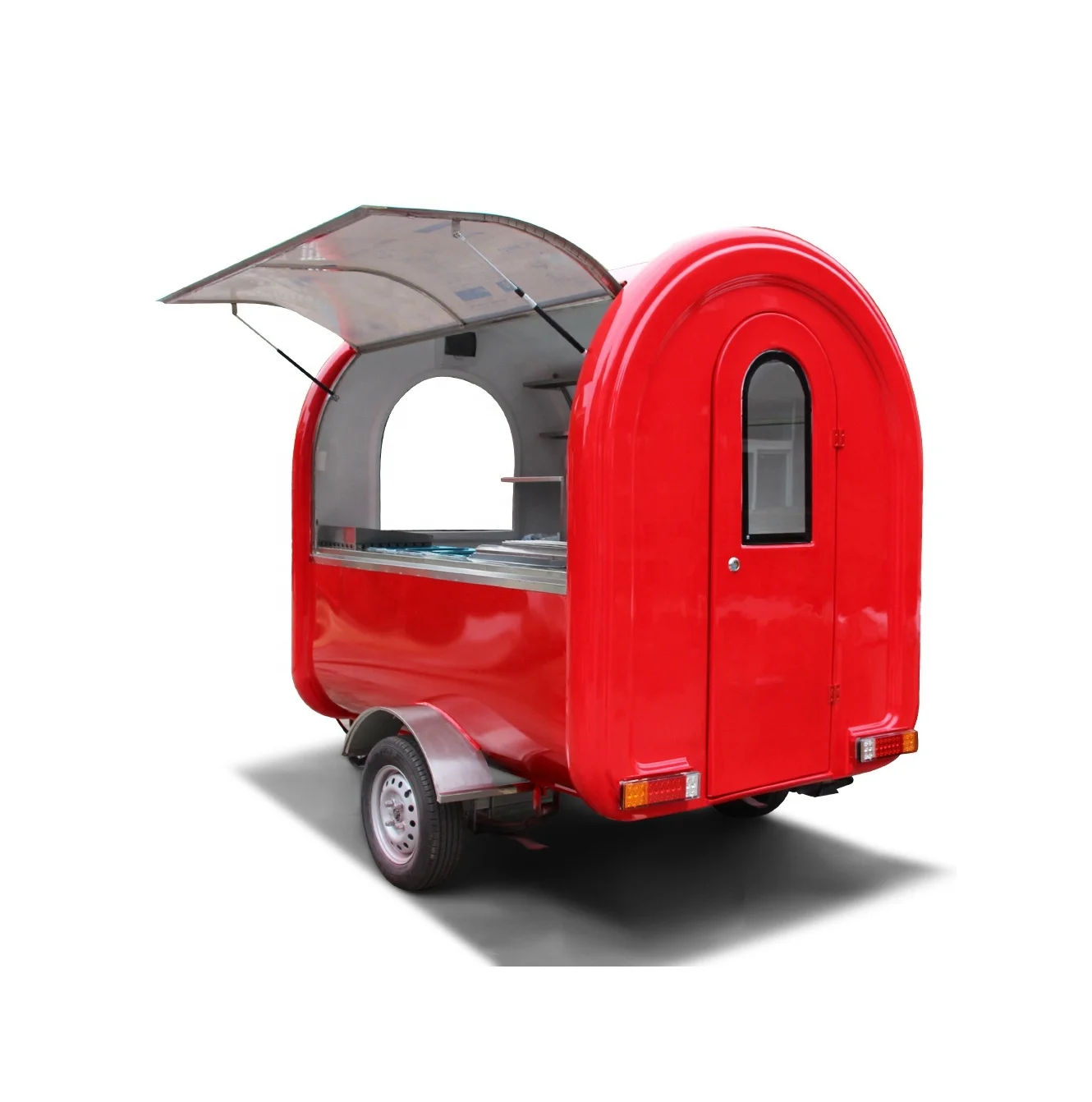 Yieson Luxury Vans electric scooters mobile food truck cart ice cream fast food cart Shawarma Burners Gyros Grill Food Cart