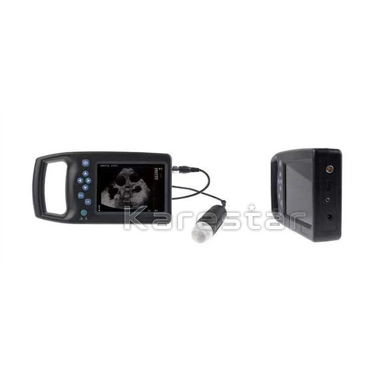 Handheld Vet Cattle Goat B/W Ultrasound Scan Machine Portable Veterinary Ultrasound Machine Scanner for Sheep Pig Cow Pregnancy
