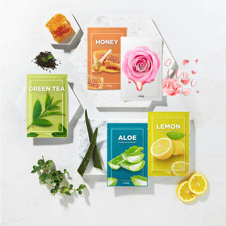 private label Best Face Natural Organic Korean Whitening Hydrating Moisturizing Fruit Facial Sheet Mask
