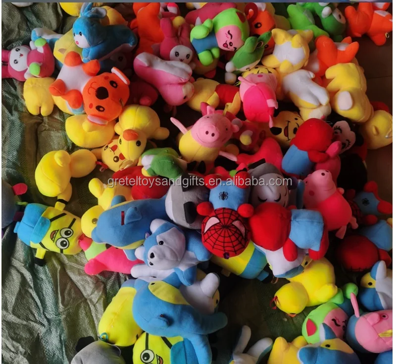 Factory 7-10cm Crane Machine Mini Plush Toy Vending Machine Doll claw Machine Plush stuffed Animal Toys With Keychains