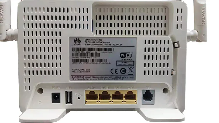 Used GPON ONU ONT HG8145C 1GE+3FE+Pots+WiFi Wi-Fi Router GPON/EPON Terminal FTTH Modem Anatel 1GE GPON 8145C ONU