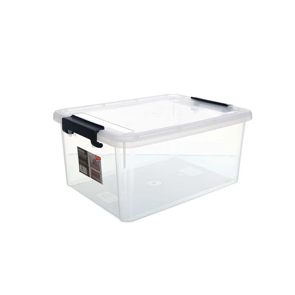 Citylife 0.17L - 55L Clear Plastic File Magazines Storage Box Toys Snacks Clothes Bedding Tote Bin Container Boxes With Lid