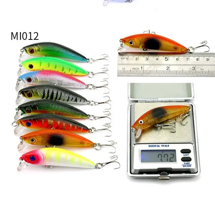 56PCS Mixed Hard Fishing Lure Set Assorted Bass Minnow Crankbait Fishing Lure Set Crankbait Tackle Pack Saltwater Freshwater