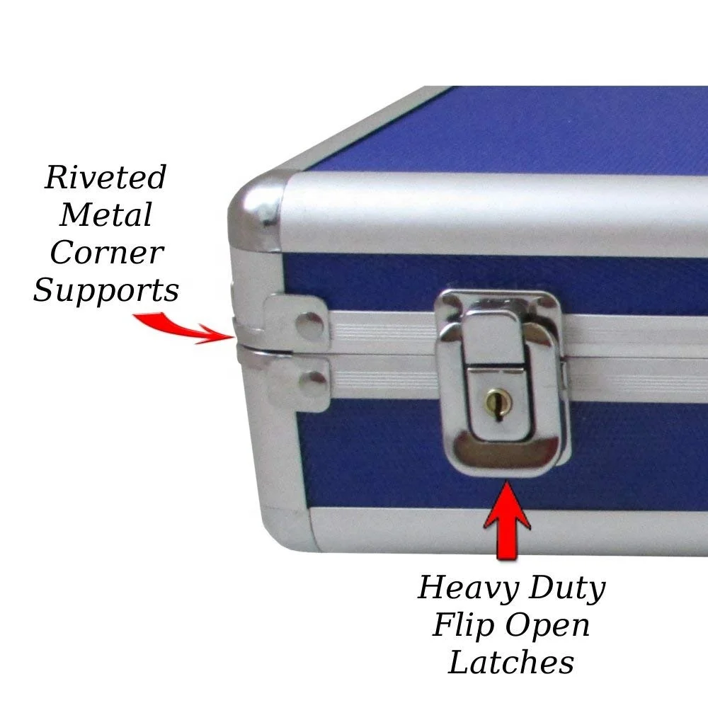 40 Bottle Essential Oil Carrying Case Perfect for Travel  Display Empty Hard Aluminum Storage Case