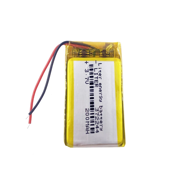 3.7V 372244 200mah Li ion  lithium polymer battery Rechargeable Battery