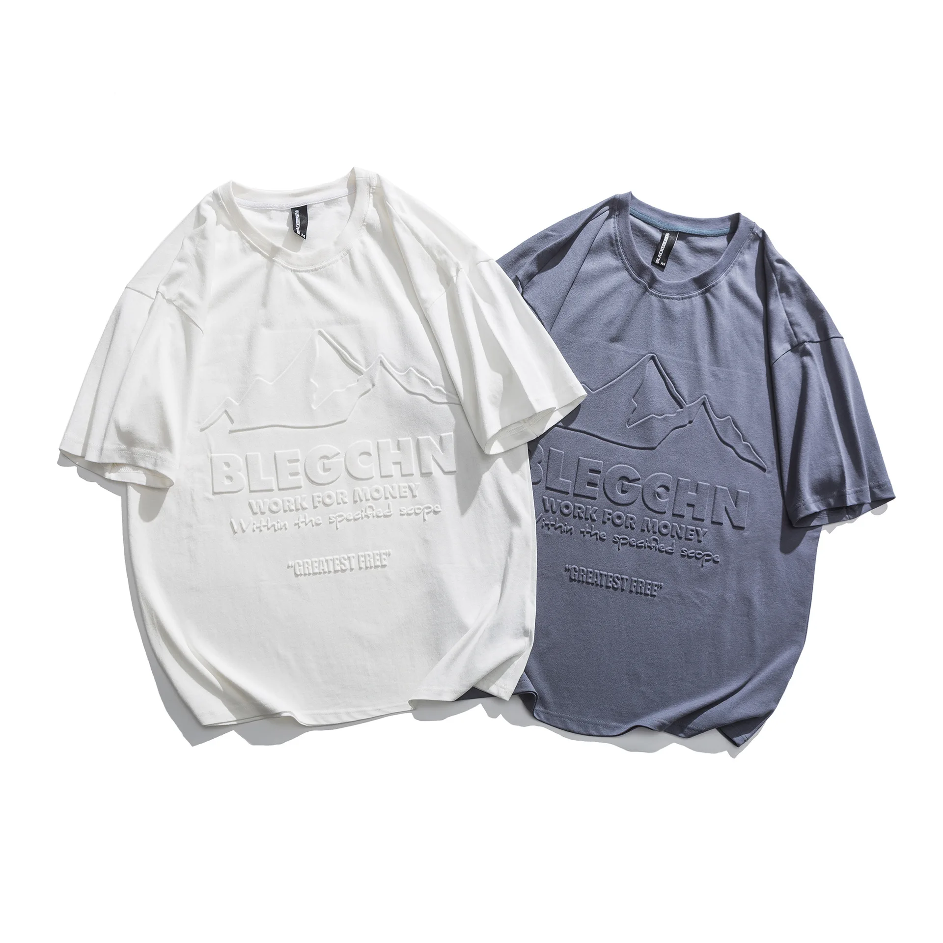 OEM High Quality Manufacturer Pima Heavy Cotton Tee 100% Cotton Pullover Premium Men Custom 3D Embossed T Shirt